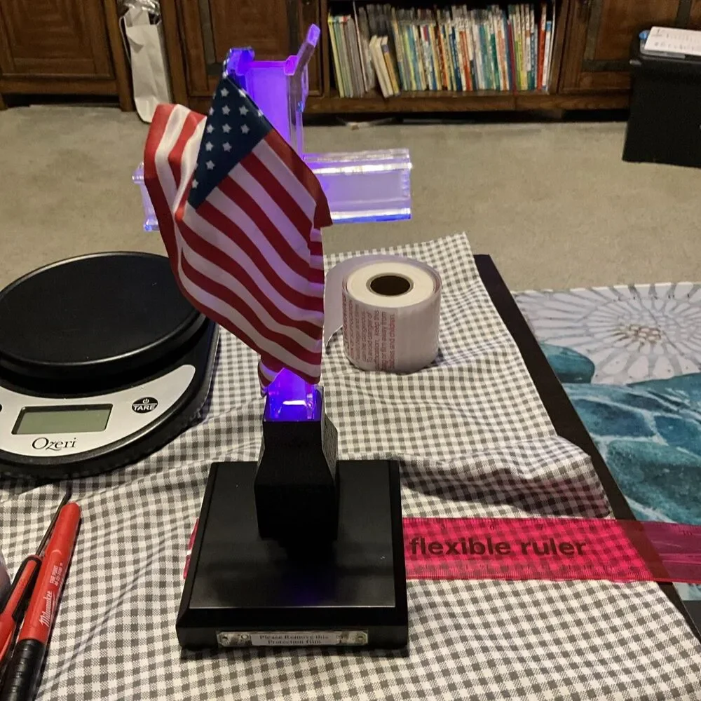 Our Faith Endures Cross 9/11 September 11 Commemorative American Flag Statue